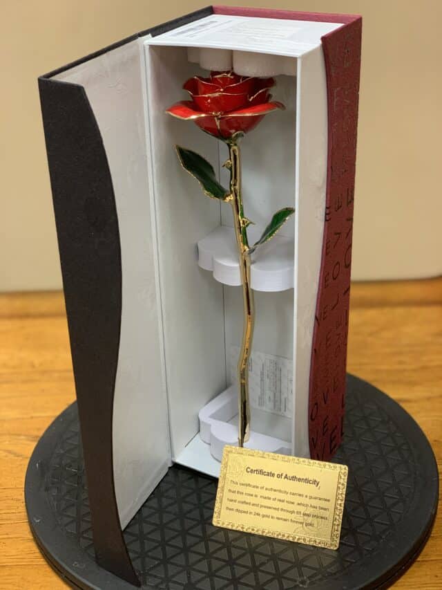 Real Rose Dipped In 24k Gold Foil Rose - VIP Floral – Las Vegas Florist ...