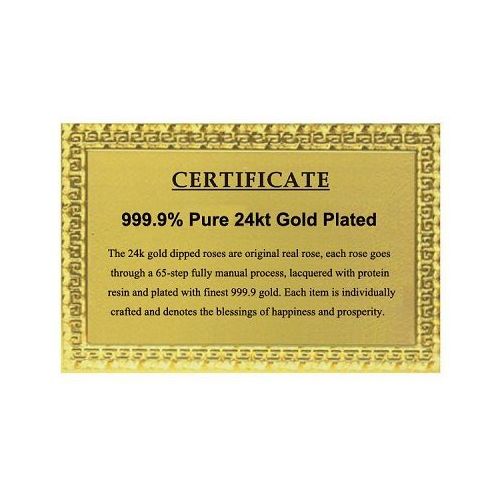 Real Rose Dipped In 24k Gold Foil Rose - Image 2
