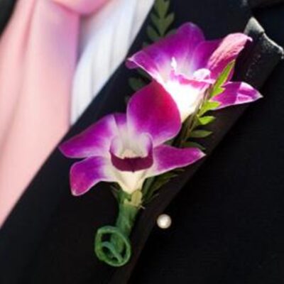 Pink/ Purple Dendro Boutonniere