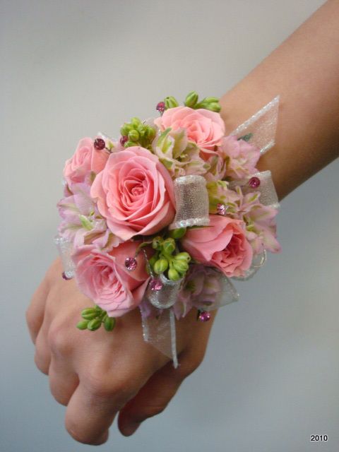 pink roses wirst corsage las vegas