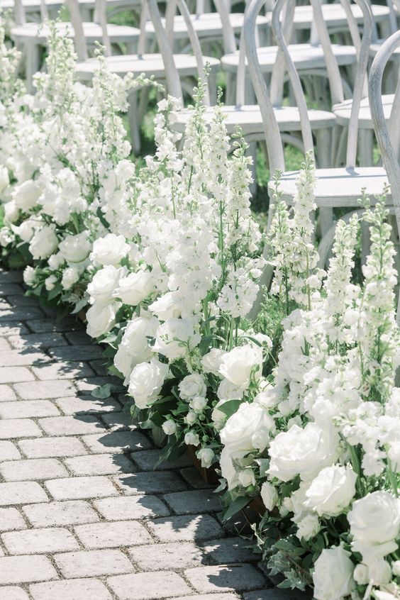 Wedding Ceremony Aisle Ground Arrangement - Image 4