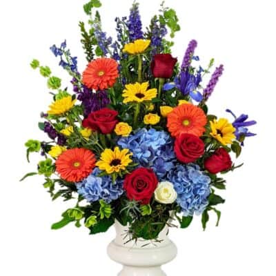COLORFUL FUNERAL BASKET