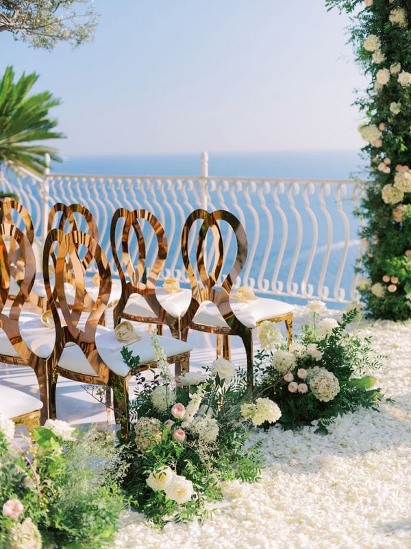 Wedding Ceremony Aisle Ground Arrangement