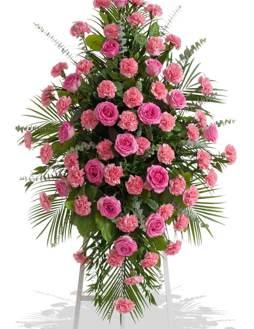 Funeral Flowers Las Vegas, Pink Carnations Spray