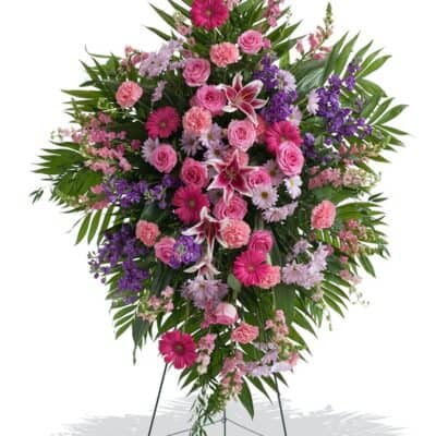 Pink and Purple Standing Spray