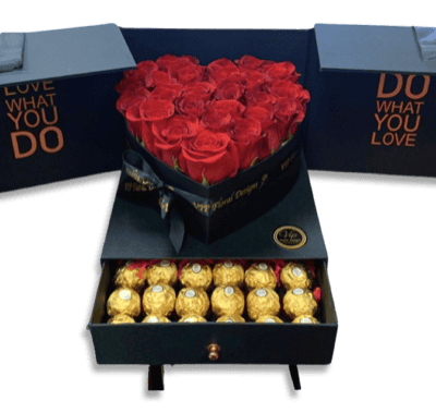 “Seduce” Flower Heart Box