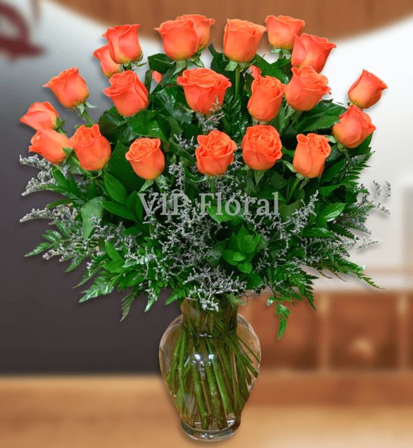 luxury orange roses las vegas
