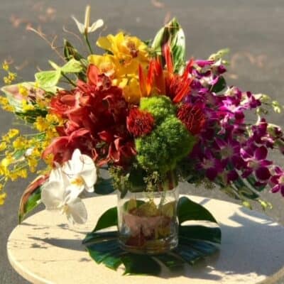 ETERNAL GRANDE it's a luxury flower arrangement mde with orchdis and other tropical flowers. send in las vegas nevada
