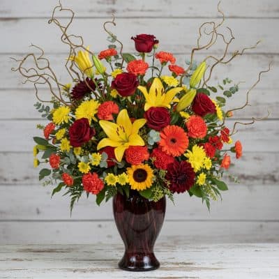 Fall Harmony flower arrangement for delivery in Las Vegas, Nevada.
