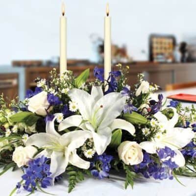 Hanukkah Flower Centerpiece Las Vegas Nevada same day delivery.