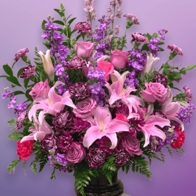 Royal Lavender & Pink Arrangement