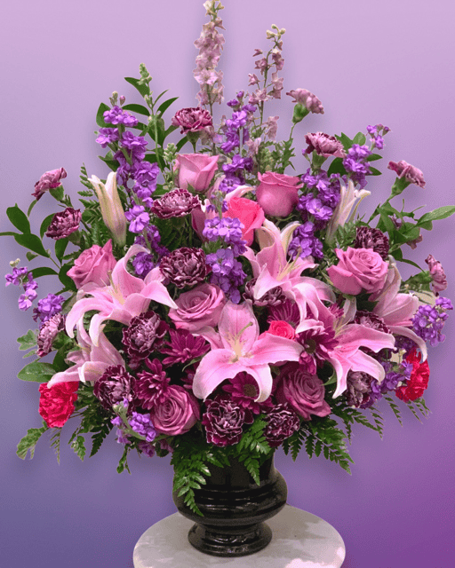 Royal Lavender & Pink Arrangement