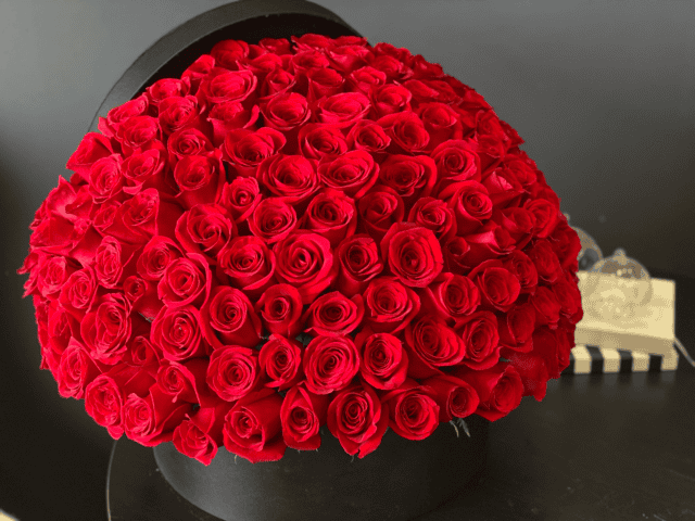 150 Red Roses (Extra Large Flower Box) - VIP Floral – Las Vegas Florist ...