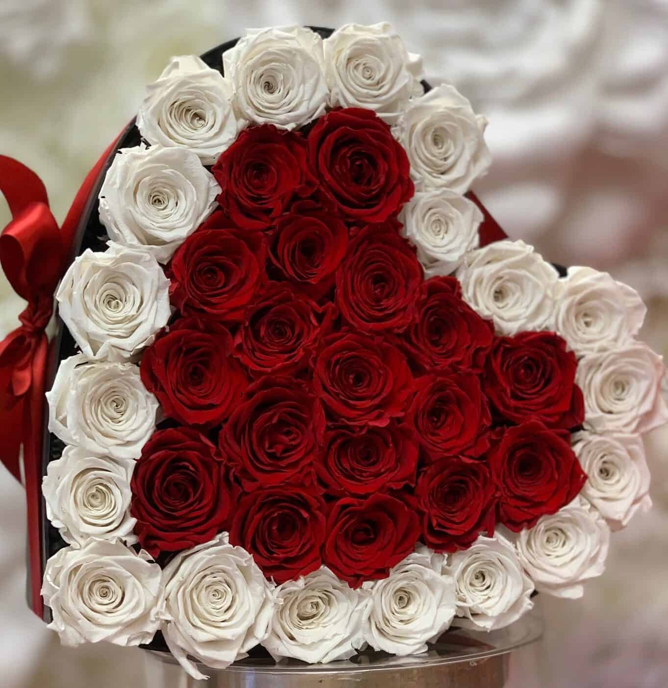 Romantic Rose Heart Box las vegas florist