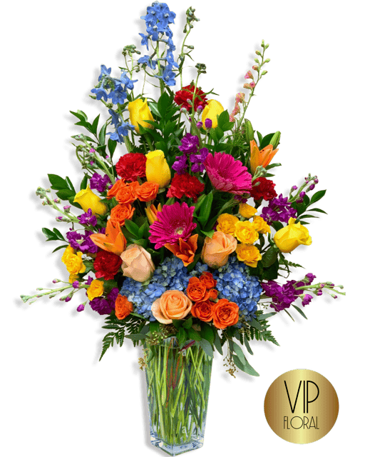 Colorful Symphonythis arrangement harmonizes a spectrum of hues, from radiant reds to soft pinks and purples