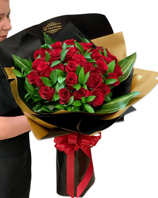 Grand Bouquet is made with 36 long stem roses and ready for delivery in las vegas