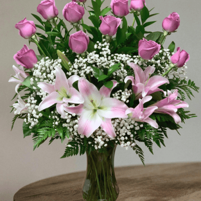 lavender roses and lilies flowers las vegas