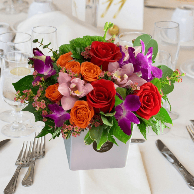 Colorful Elegant Flower Centerpieces Las VEGAS