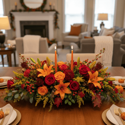 Elegant Harvest Candle Centerpiece in las vegas