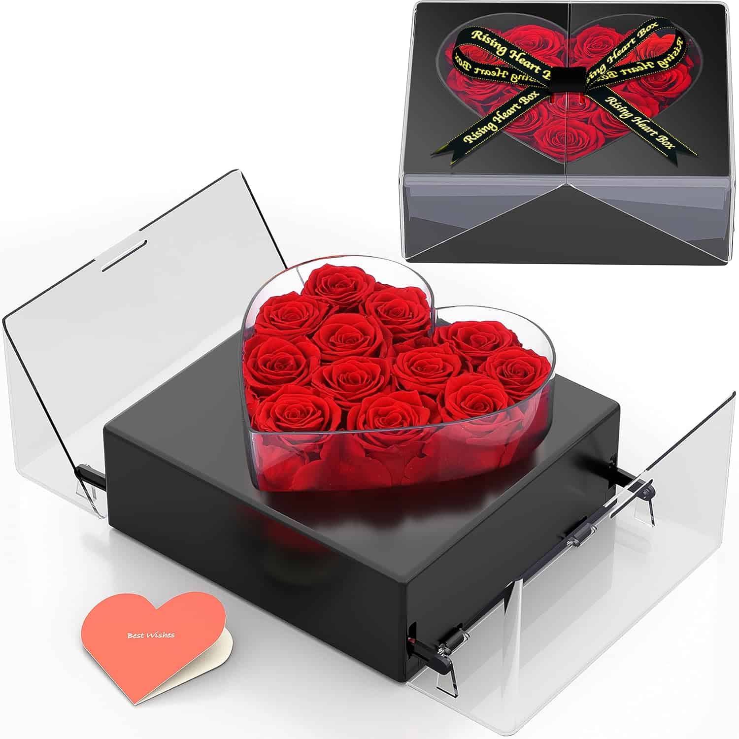 Luxury flow box with forever roses and built-in music – When Roses Sing