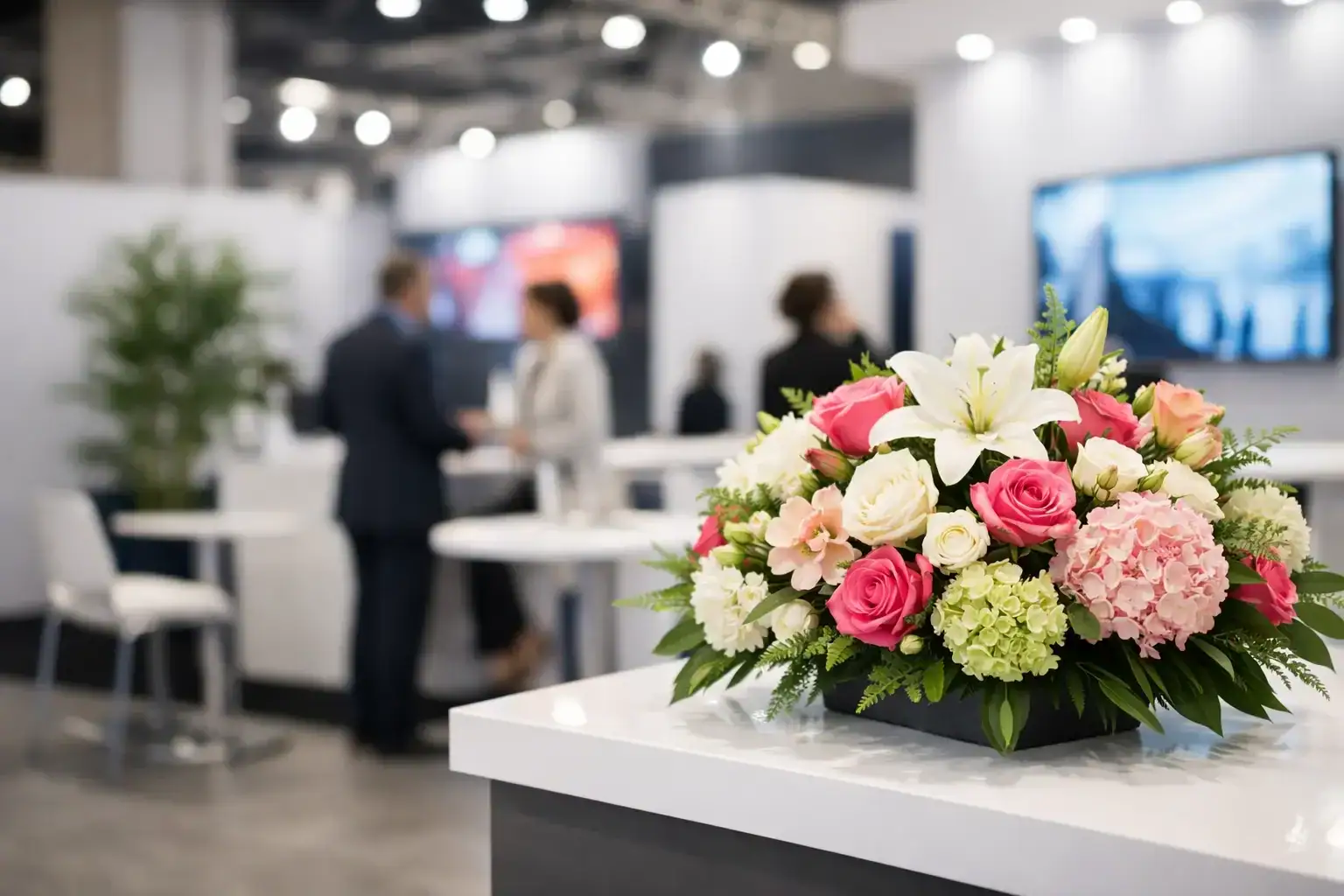 Trade Show Booth Flowers That Work