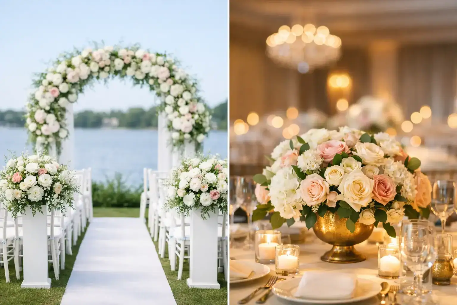 Ceremony Flowers vs Reception Flowers