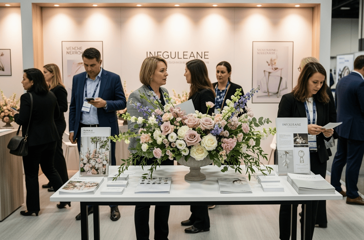 Corporate trade show flowers in Las Vegas by VIP FLORAL