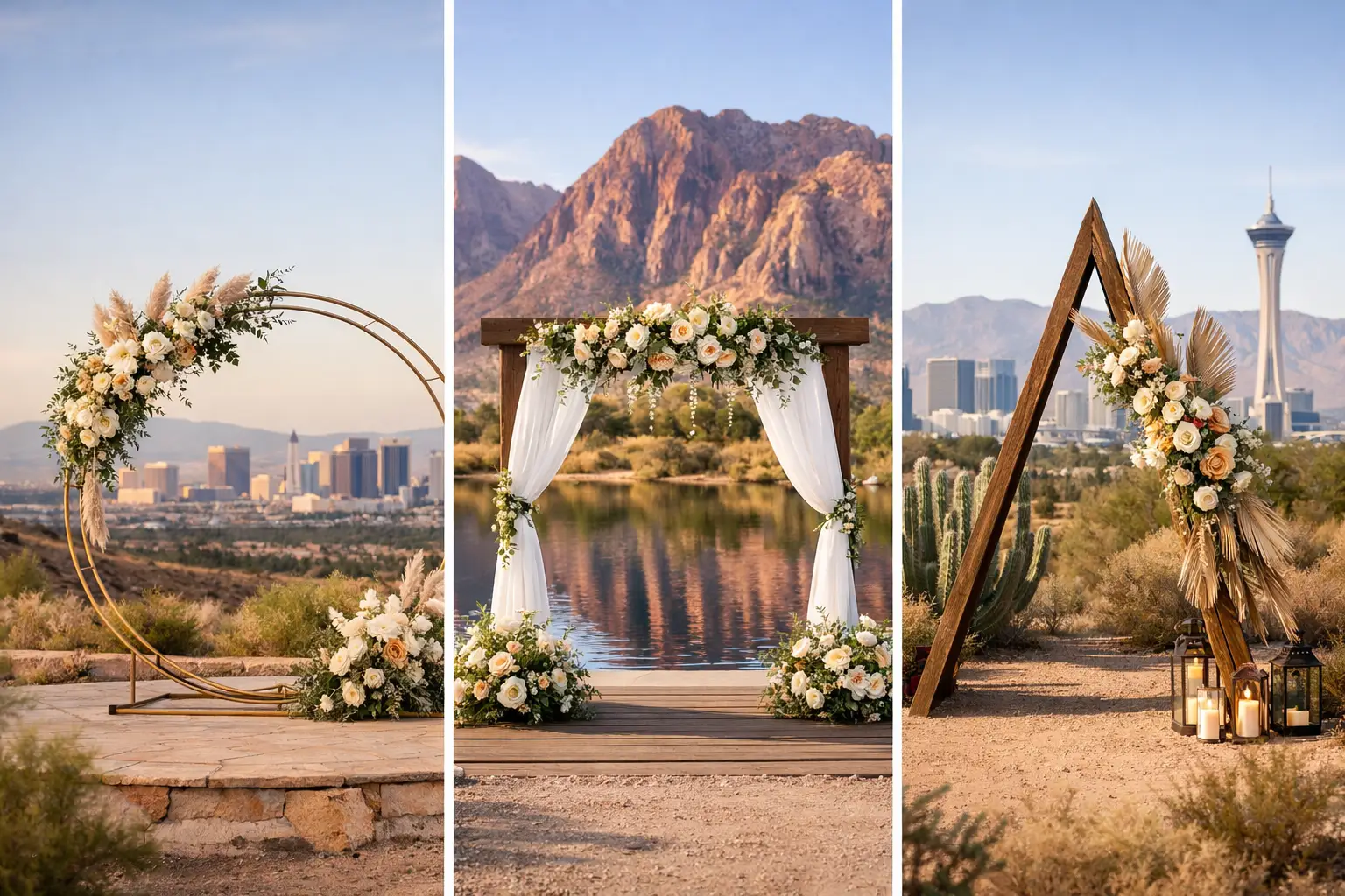 Wedding Arch Example Ideas for Las Vegas Ceremonies