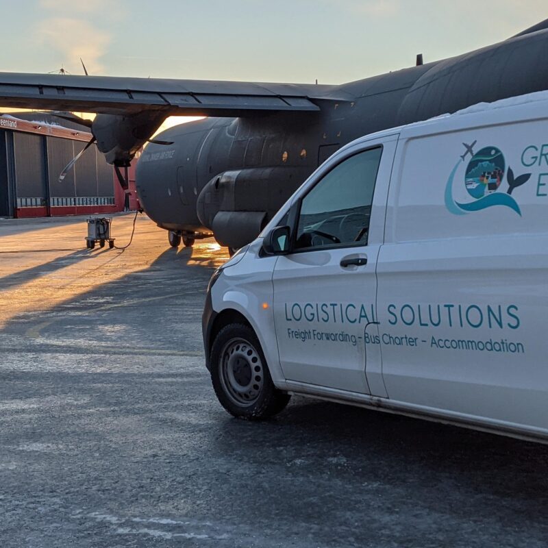 Greenland Escape Truck and Hercules airplane - Greenland Escape photo archive