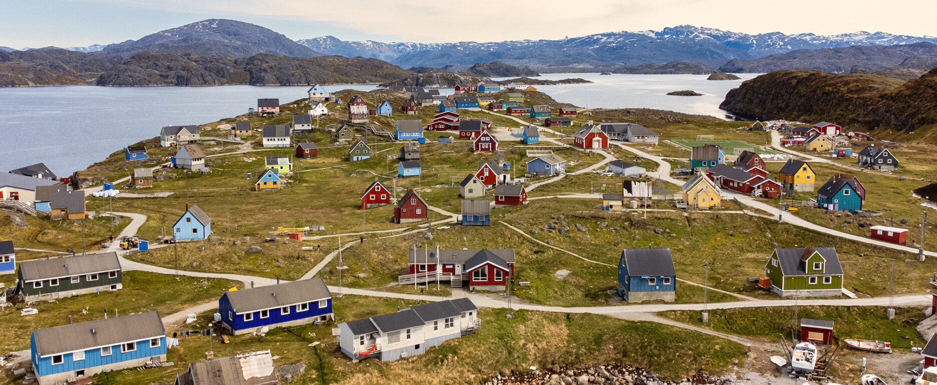 Qeqertarsuatsiaat drone view