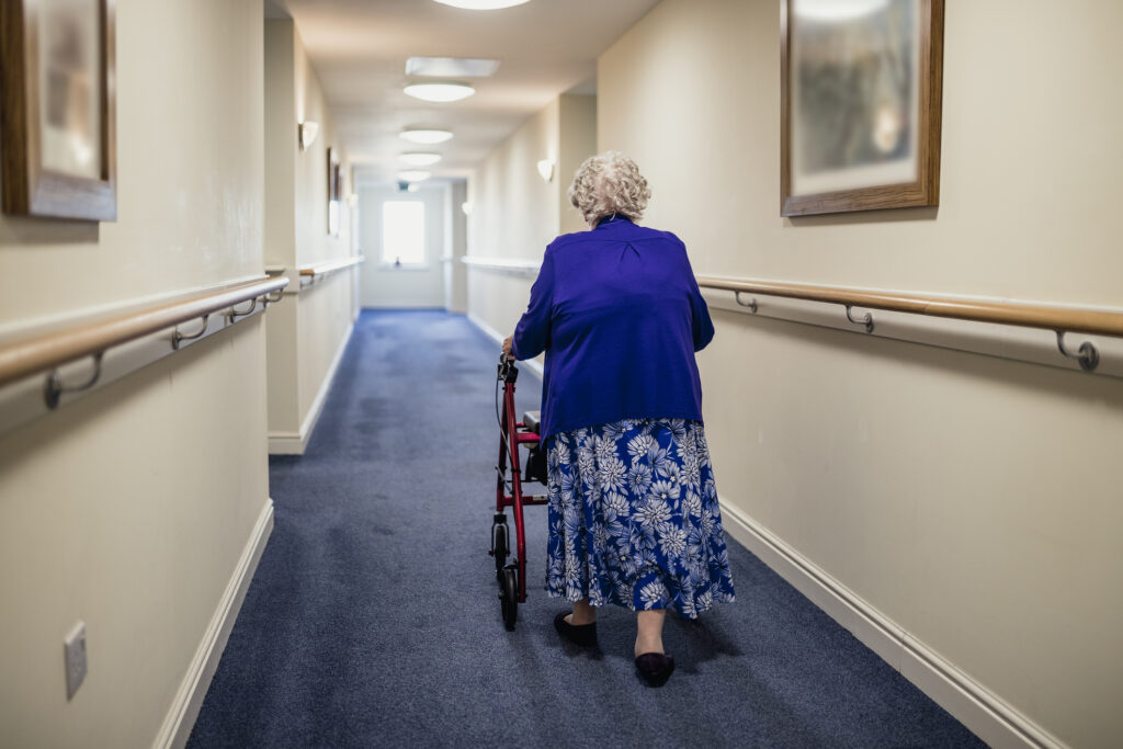 Comfortable senior living hallway at Vista Prairie at Garnette Gardens in Redwood Falls, highlighting assisted living and senior care options for older adults.
