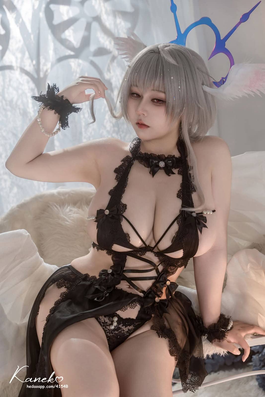 KANEKO_咔喵|碧蓝航线 珍珠号·黑白 COS写真:极简叙事的纯粹表达 17 KANEKO_咔喵珍珠号COS 黑白纯粹人物摄影写真
