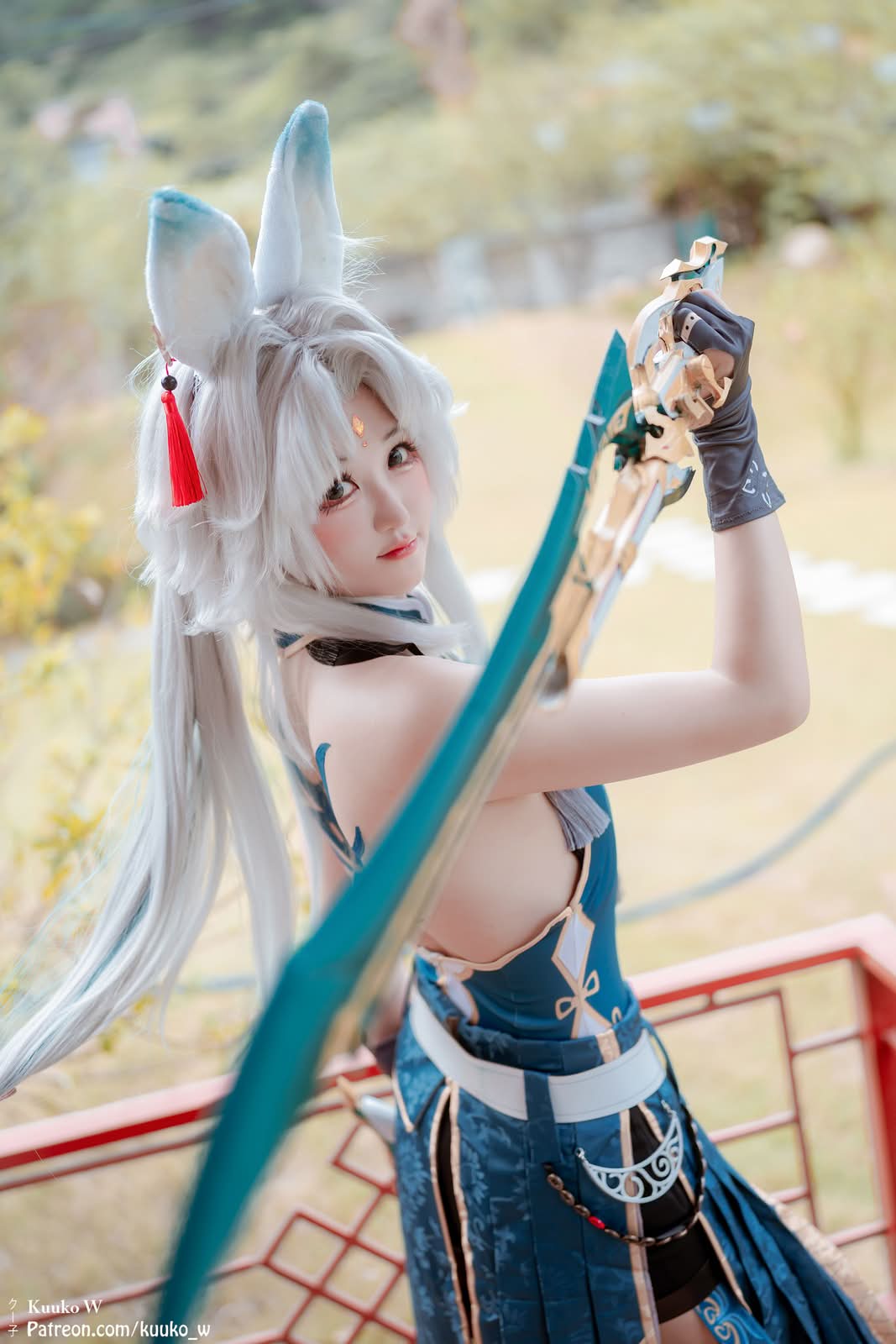 Kuuko W|飞霄 COS写真:侠韵兼柔的仙门气度 10 Kuuko W 飞霄 COS 正面角色形象展示