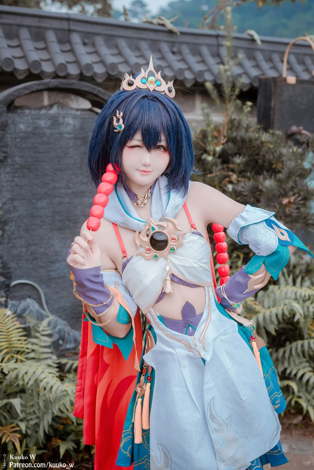 Kuuko W|Yunli COS写真:自在松弛的青春质感 10 Kuuko W Yunli COS 正面人物形象高清图
