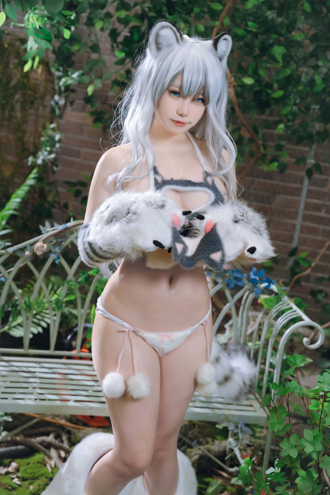 一北亦北|白虎兽娘福瑞 COS写真:原生鲜活的野性韵味 11 一北亦北 白虎兽娘福瑞COS人物形象