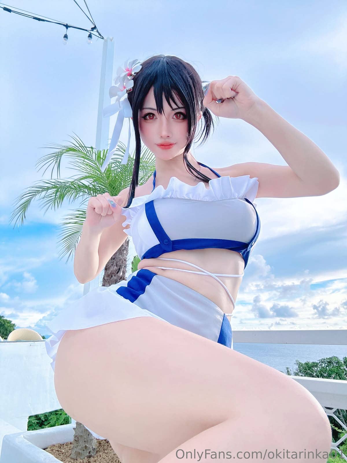 沖田凜花Rinka|Tifa COS写真:烟火沉淀的温柔气度 14 Tifa日常松弛感COS写真