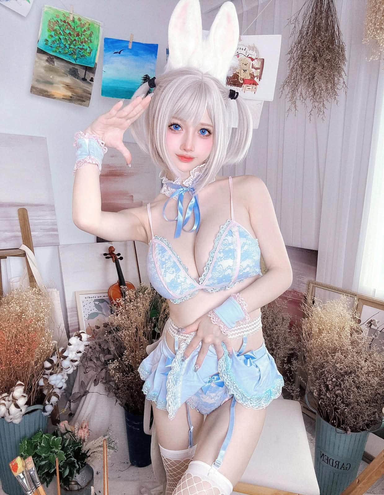 沖田凜花Rinka|蓝兔 COS写真:温婉出尘的仙韵格调 13 沖田凜花Rinka蓝兔COS作品,空灵静雅的仙侠风格呈现