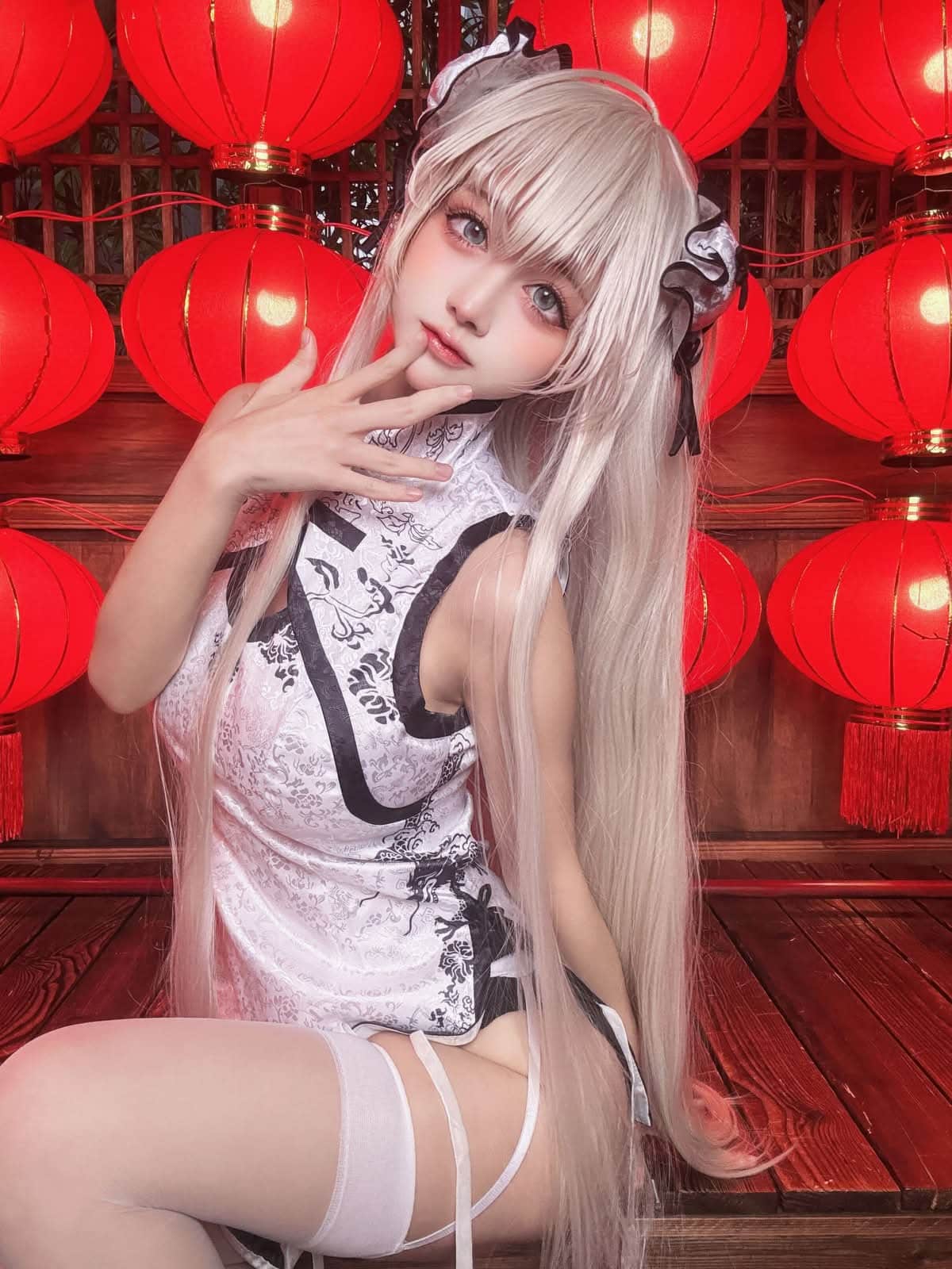 沖田凜花Rinka|春日野穹 旗袍 COS写真:温婉清甜的旧式韵致 15 沖田凜花Rinka春日野穹柔恬雅致COS