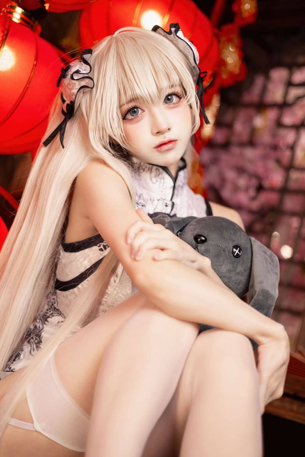 沖田凜花Rinka|春日野穹 旗袍 COS写真:温婉清甜的旧式韵致 18 春日野穹旗袍COS完整造型展示