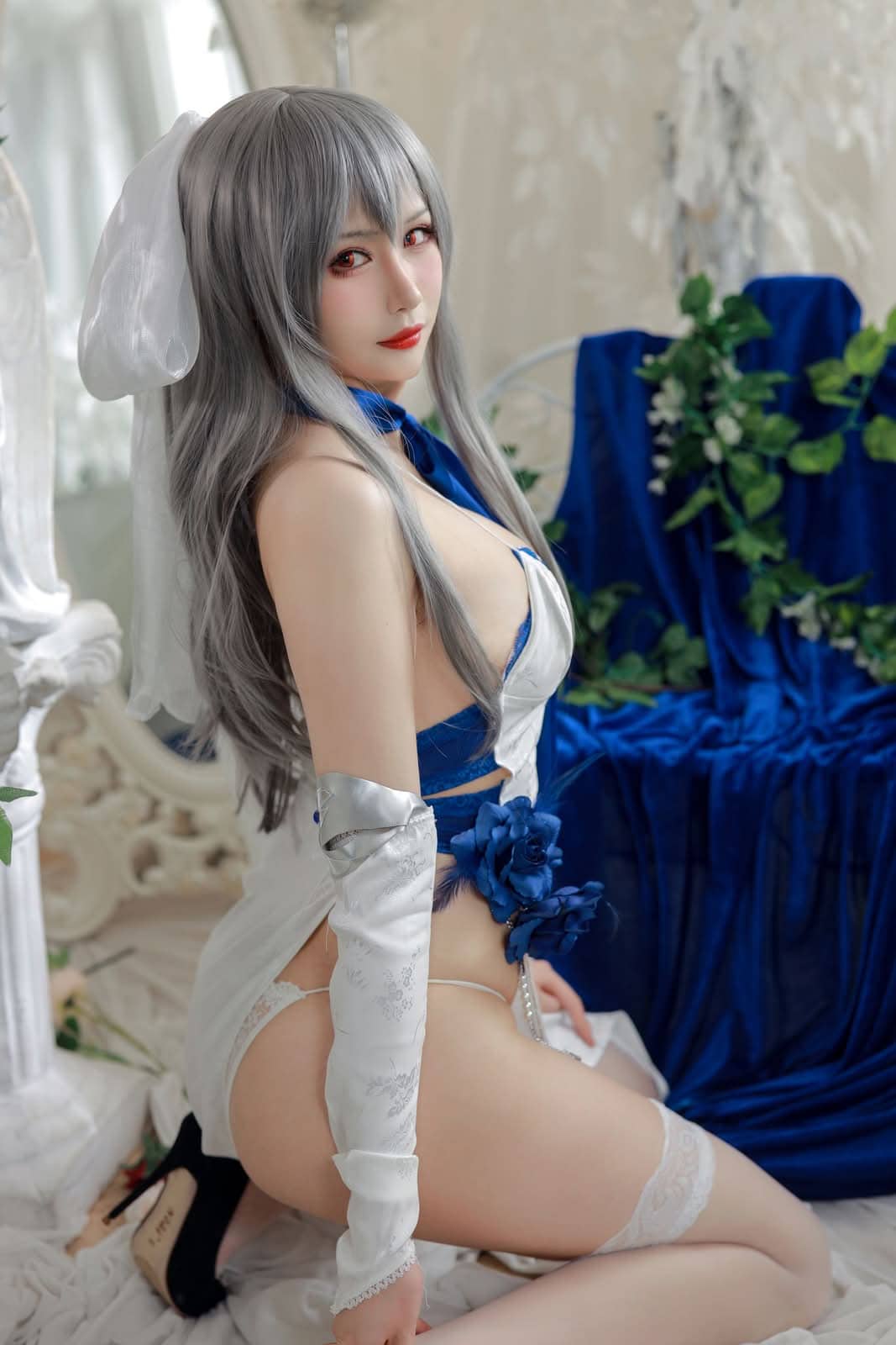 兔胖胖min|COS写真合集:甜润质感打造差异化二次元Coser 12 兔胖胖min碧蓝航线路易九世礼服COS
