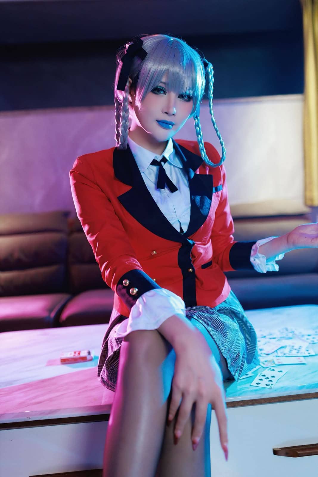 兔胖胖min|桃喰绮罗莉 COS写真:精英圈层的高阶气场 12 桃喰绮罗莉冷矜贵锐风格COS