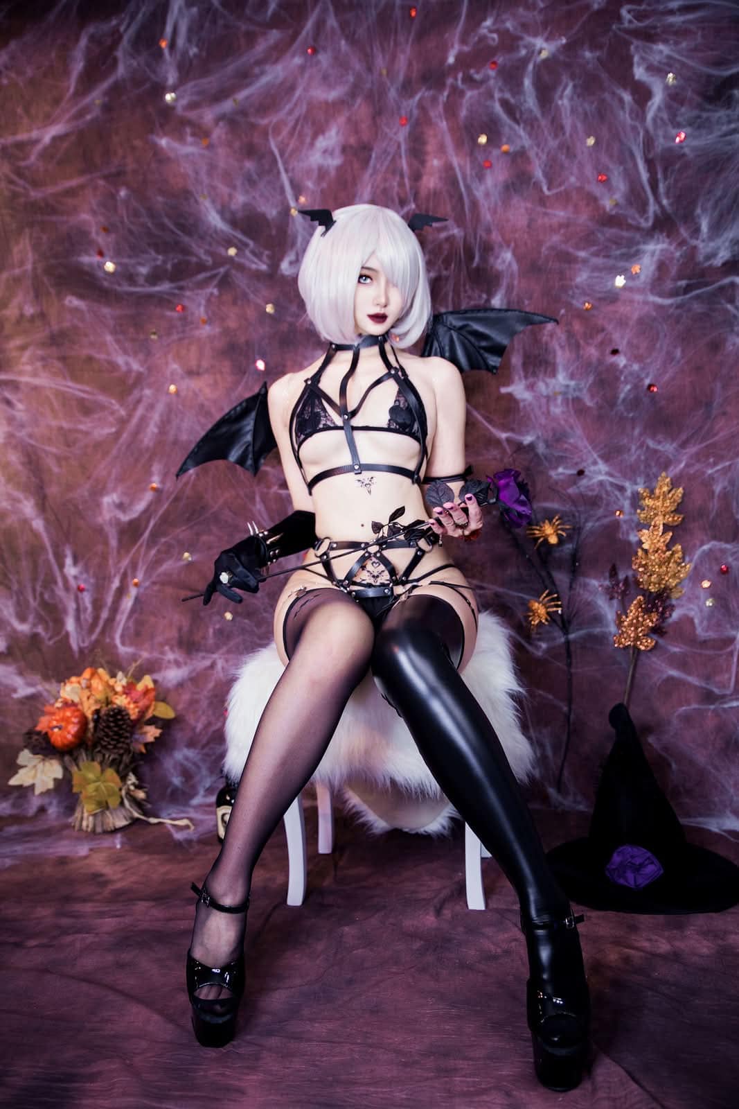 Miss WarmJ|Goth 2B Halloween Special COS写真:暗系少女的破格趣味 10 Miss WarmJ Goth 2B Halloween Special COS