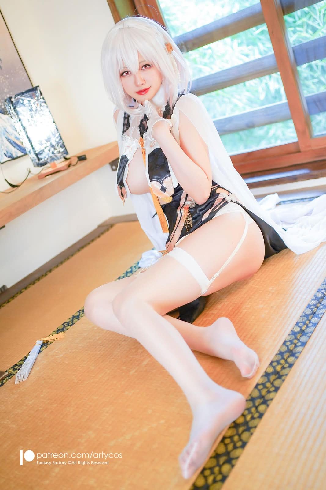 Arty亚缇|Sirius Cheongsam COS写真:主从羁绊的情绪沉淀 12 Arty亚缇 Sirius侍从风格COS作品