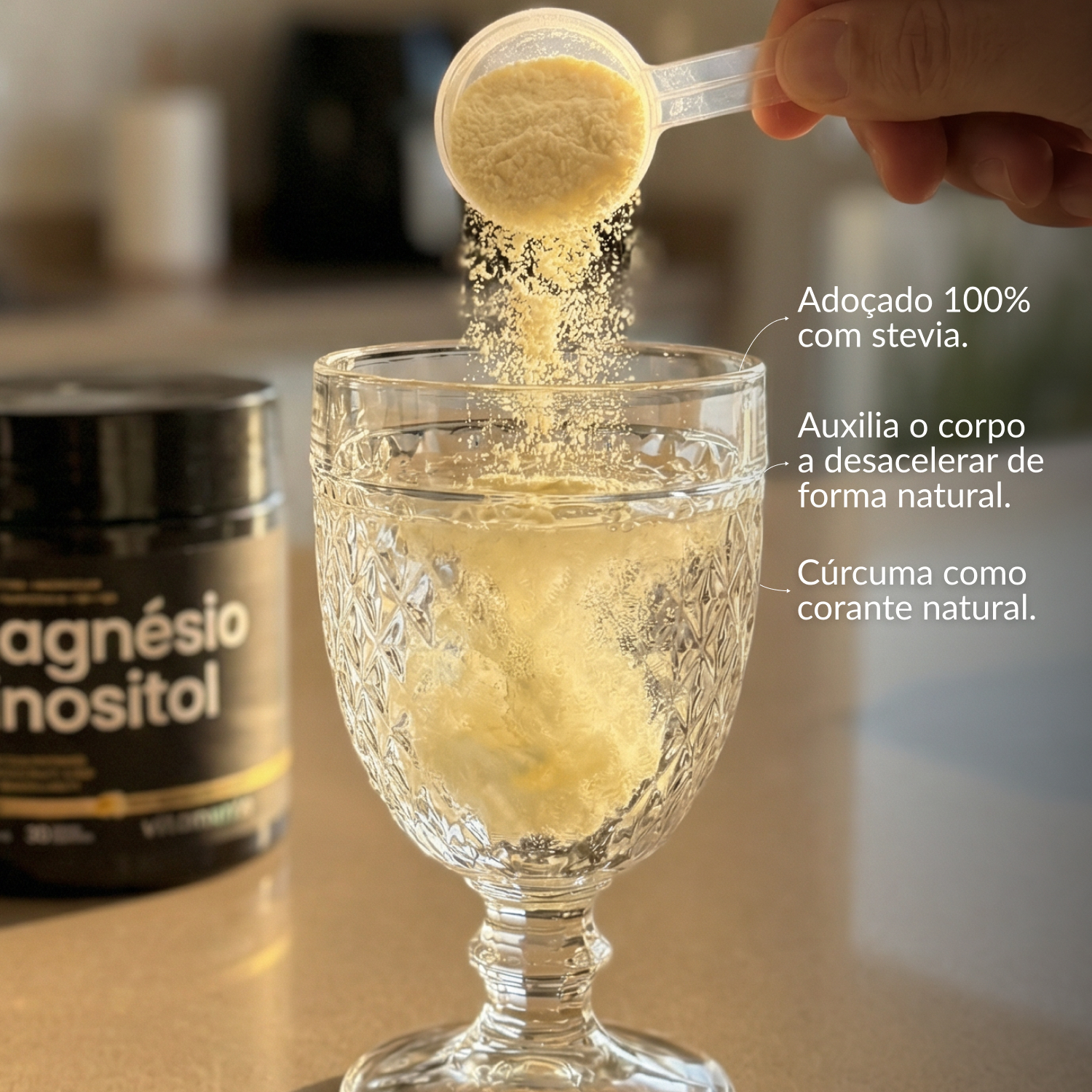 Magnésio Inositol Vitamente 180g - Imagem 2
