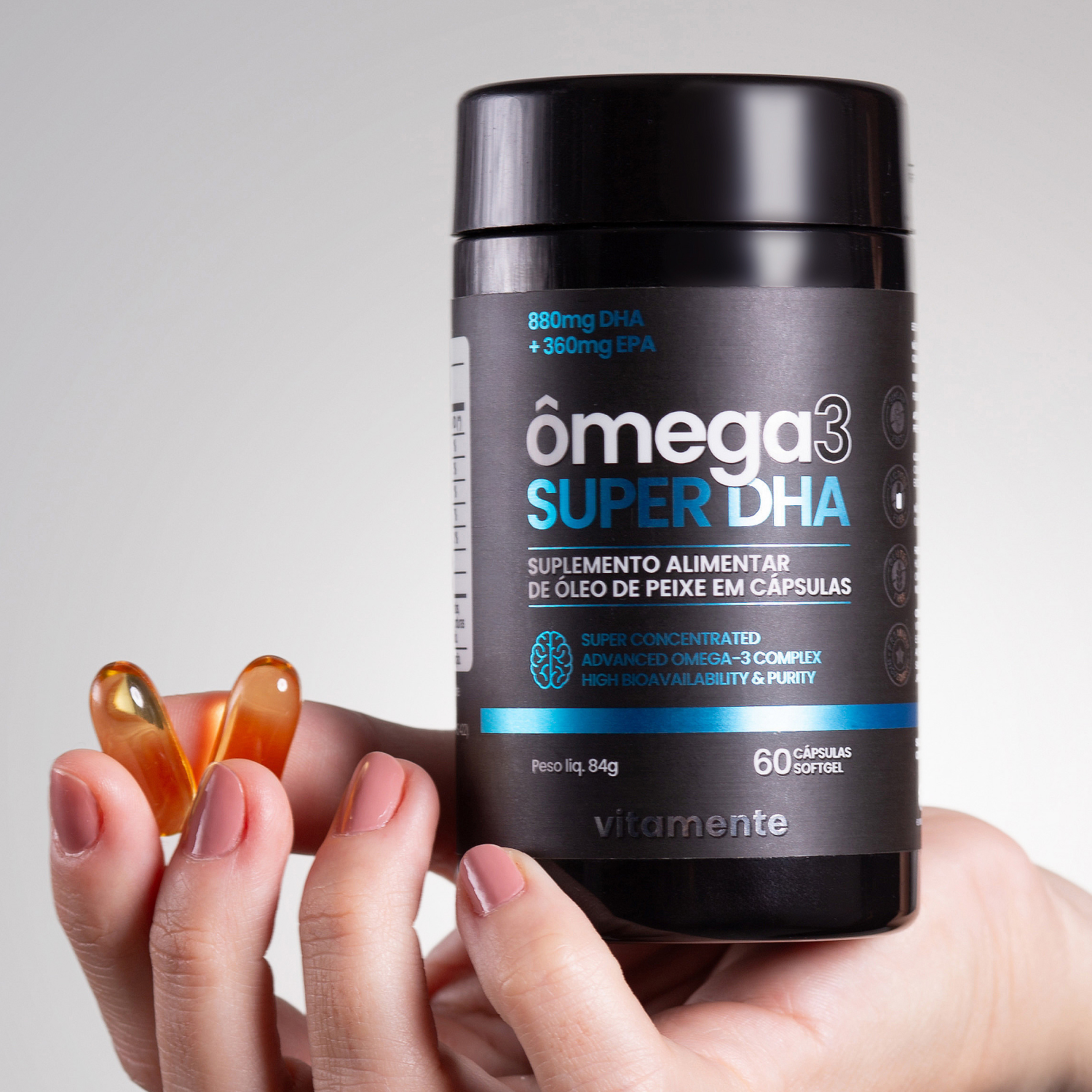 Omega 3 Super DHA Vitamente 60caps - Imagem 2