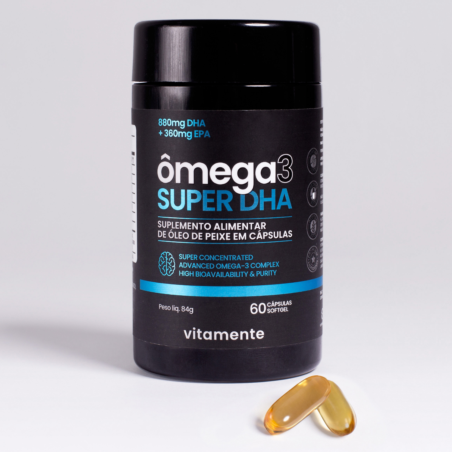 Omega 3 Super DHA Vitamente 60caps - Imagem 6