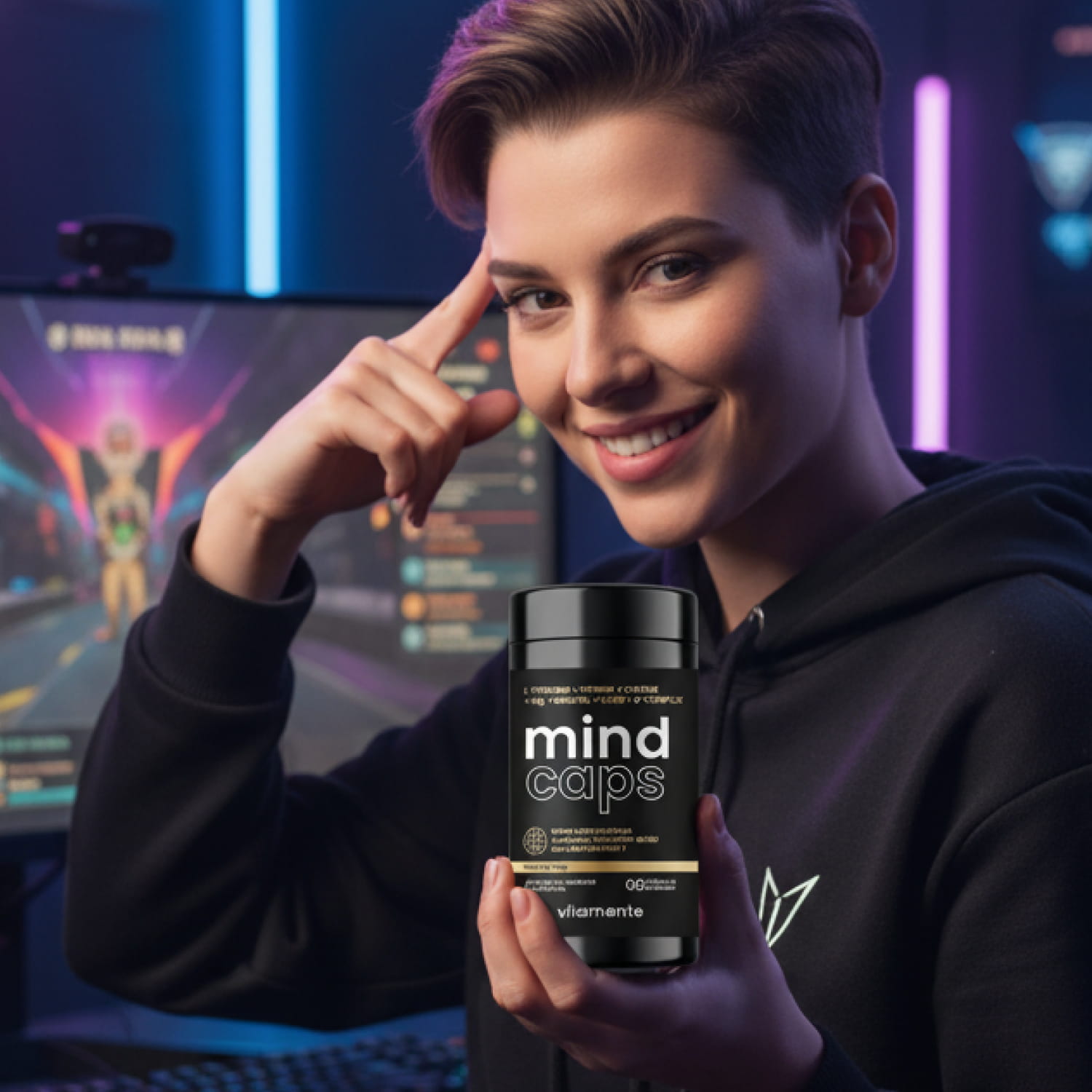 Suplemento Nootrópico Mind Caps Vitamente 60caps - Imagem 9