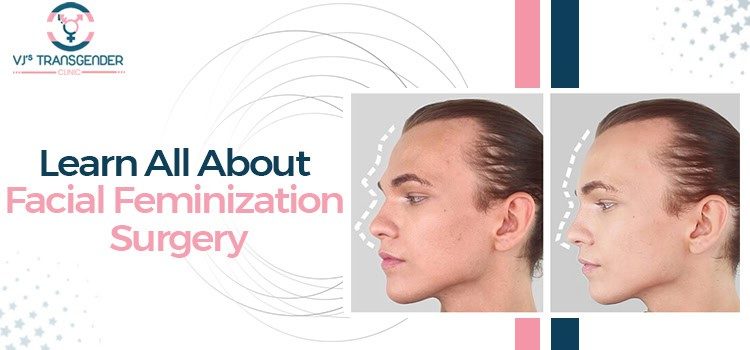 Natural facial feminization surgery transformation side profile of transgender patient.