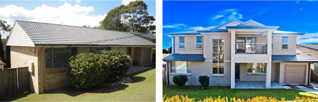 Hornsby home renovation, Before and After
