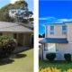 Before and after images of a Sydney residential home renovation project.